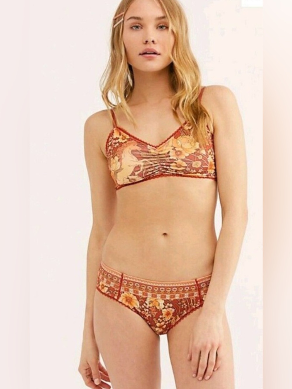 Spell Amethyst Amber Bralette and Bikini Bottom Set